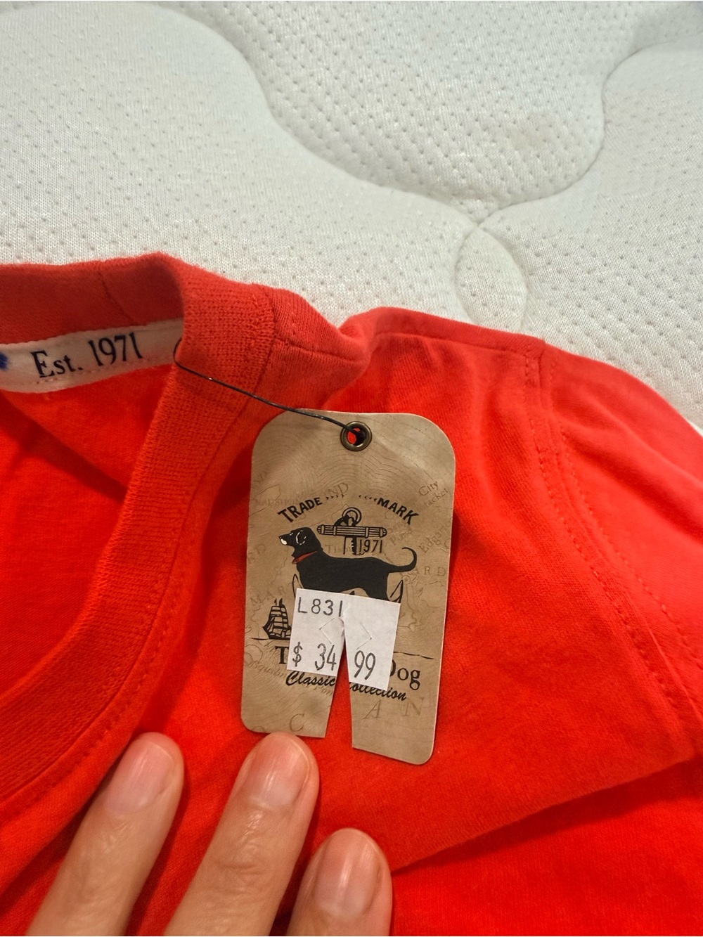 The Black Dog Bright Red Kids Short Sleeve Tee